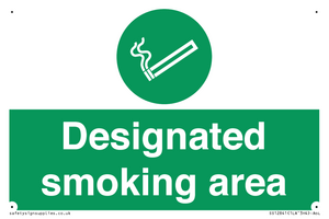 Designated smoking area